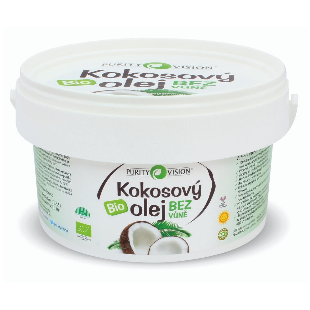 Ulei bio de cocos fără parfum 2,5 l