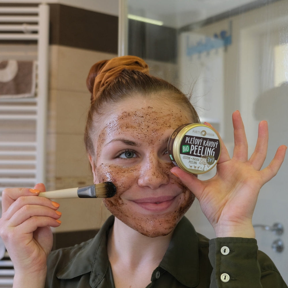 Mască peeling facial bio cu cafea 3în1 70 ml